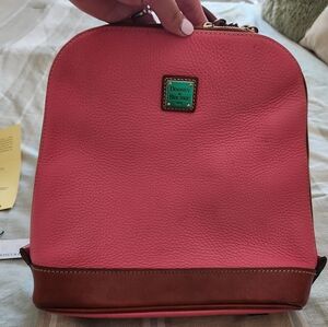 Dooney & Bourke pebble grain zip pod backpack - BUBBLE GUM PINK